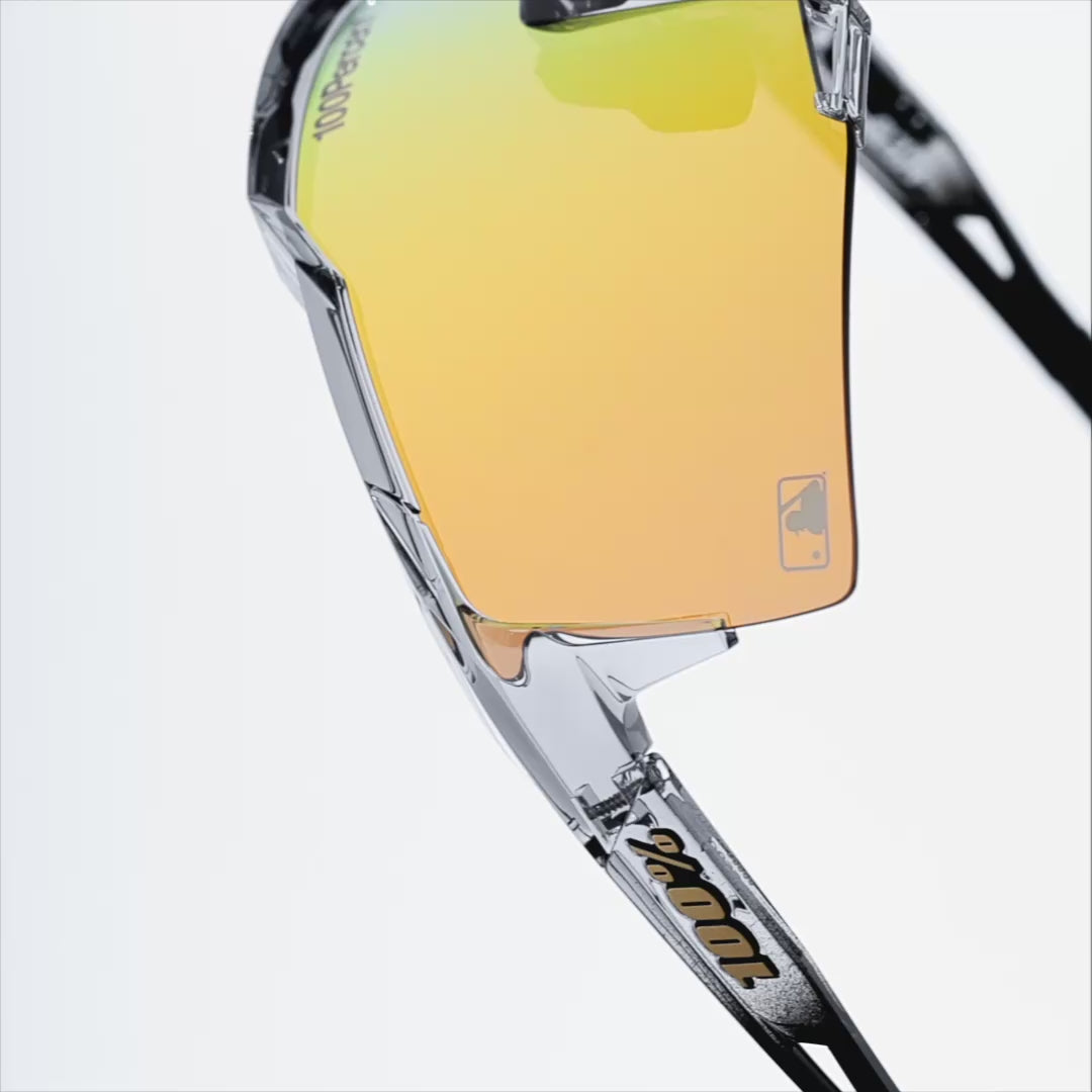 SPEEDCRAFT MLB Authentic Polished Translucent Grey HiPER 24K Gold Mirror Lens