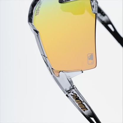 SPEEDCRAFT MLB Authentic Polished Translucent Grey HiPER 24K Gold Mirror Lens
