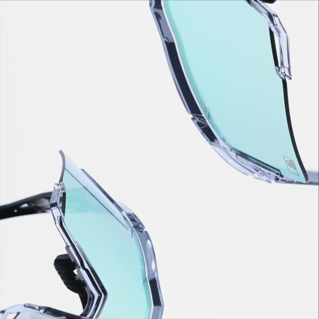 SPEEDCRAFT MLB Authentic Polished Translucent Grey Blue Topaz Mirror Lens
