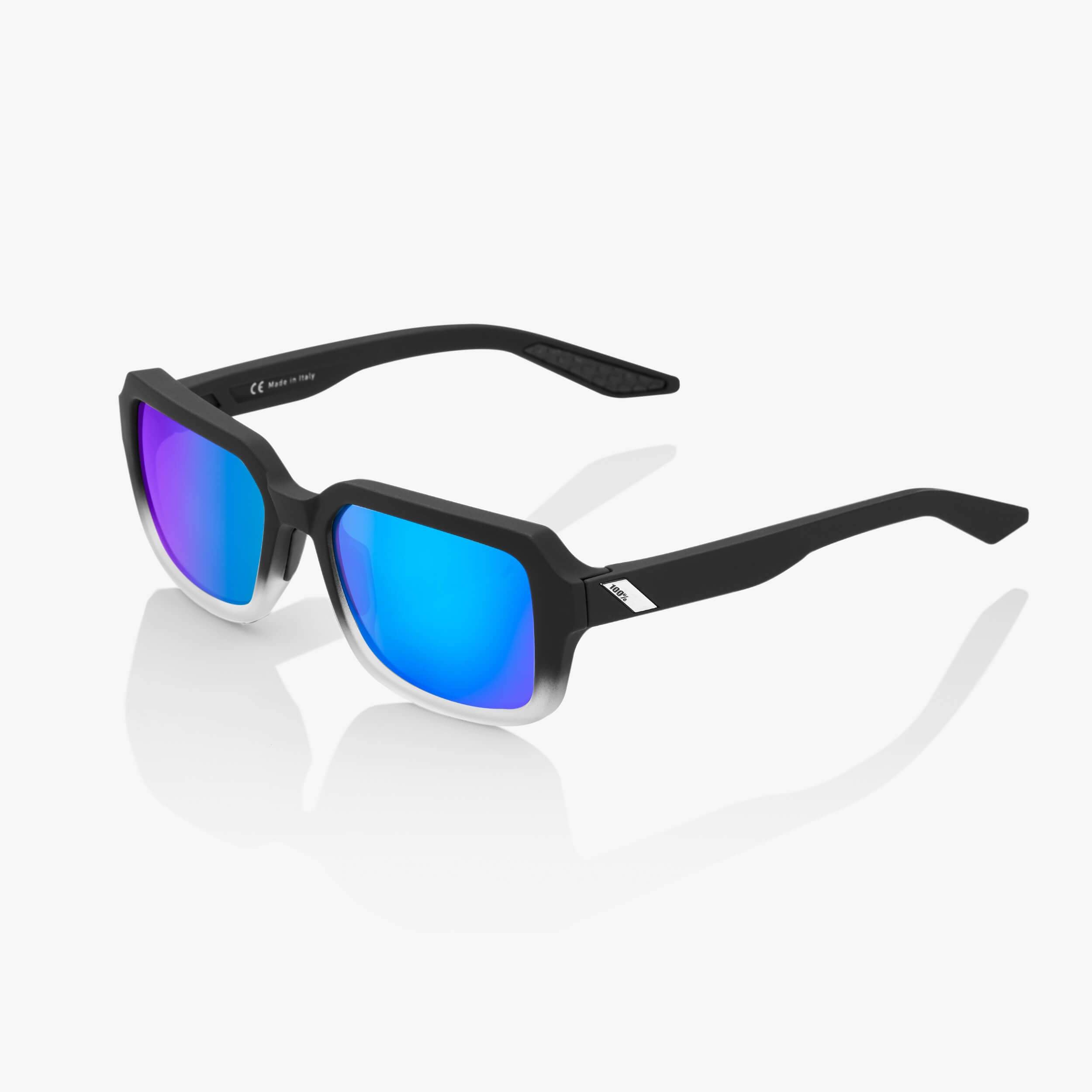 RIDELEY - Soft Tact Fade Black - Blue Multilayer Mirror Lens - Secondary